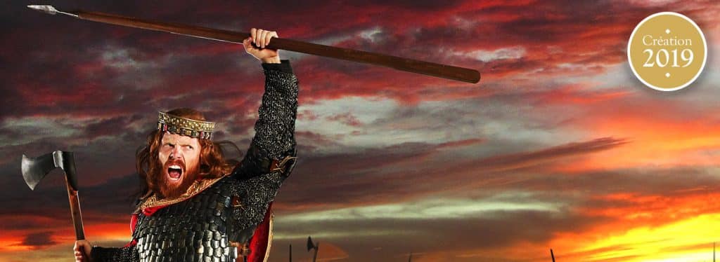 Clovis dans le spectacle Le Premier Royaume au Puy du Fou
