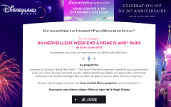 Gagner Disneyland Paris anniversaire