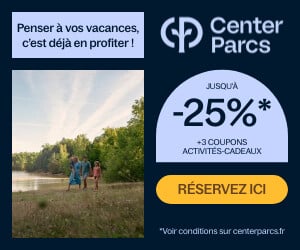 Promo Center Parcs sur votre séjour en cottage