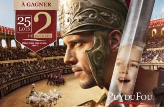 Scène de spectacle dans l’arène gallo-romaine du Puy du Fou, avec 25 lots de 2 entrées gratuites à gagner