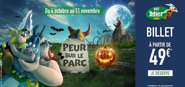 Promo billet Peur sur le Parc Astérix