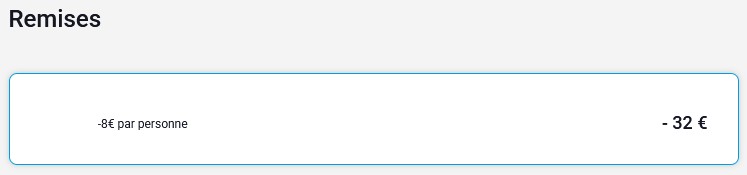 Remise -8 euros par personne appliquée avec le code promo anniversaire Futuroscope