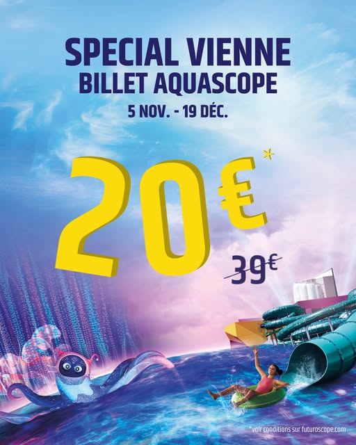 Tarif spécial habitants de la Vienne pour l'Aquascope