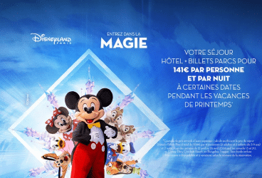 Promo Disneyland Paris sur votre billet ou votre séjour