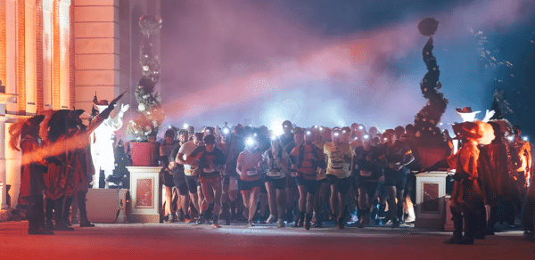 Course Foulée des Géants, dans l’enceinte du Puy du Fou