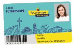 Carte Saison Futuroscope donnant accès au parc en illimité et à de nombreux avantages