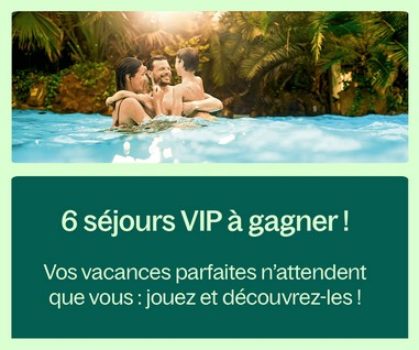 Séjour Center Parcs en famille à gagner