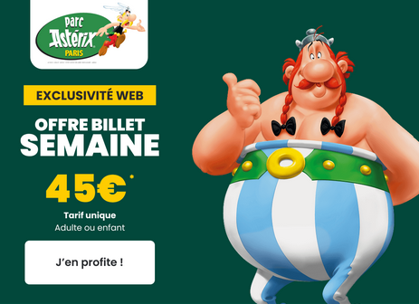 Le Parc Astérix pas cher avec une promo