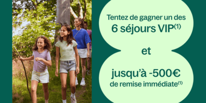 Center Parcs : votre séjour en famille à gagner