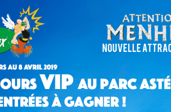 2 séjours VIP et 52 entrées gratuites au Parc Astérix